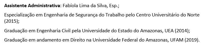 Apresentação - Fabiola 2