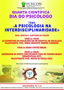 Imagem da notícia - FCecon promove palestras sobre a psicologia voltada para a área oncológica