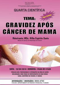 Imagem da notícia - Gravidez após o câncer de mama é tema da ‘Quarta Científica’ da FCecon