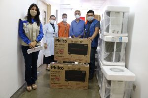 Imagem da notícia - Fundação Cecon recebe doação de condicionadores de ar e TVs de empresa do Distrito Industrial